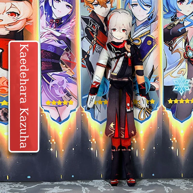 لعبة جينشين إمباكت واندرر شياو موركس كوسبلاي دمية قطنية قطيفة رفيعة الشكل قابلة للالتواء لتزيين الغرفة نموذج تجريدي هدية