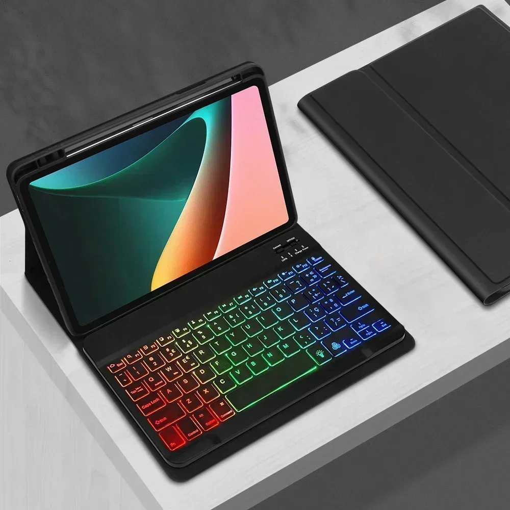 Backlight Keyboard Cover For Huawei MatePad SE 11 inch 2024 AGS6-W00 Funda with Pencil Holder Detachable Bluetooth Keyboard Case