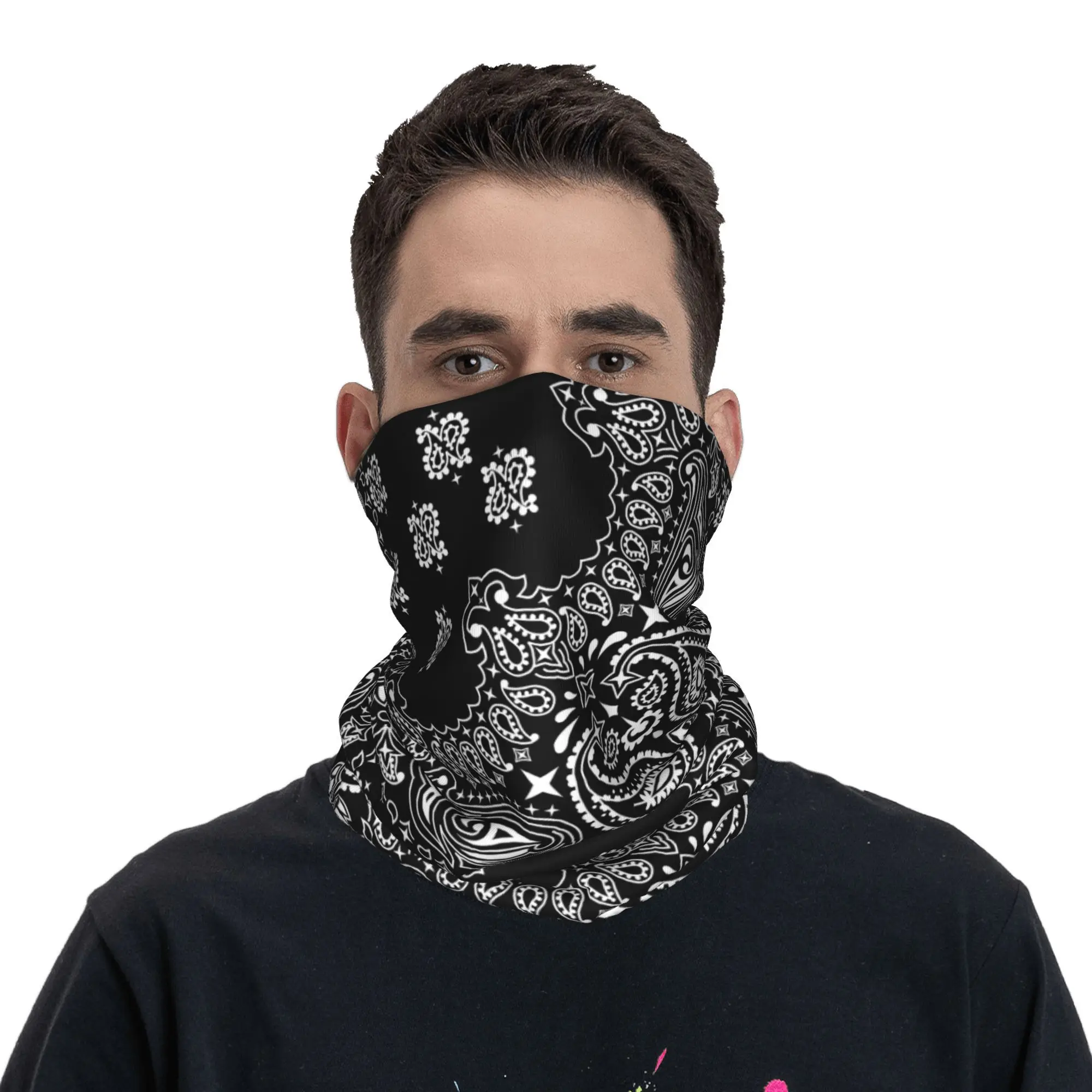 Custom Black And White Paisley - đánh giá và giá Bandana Blank White