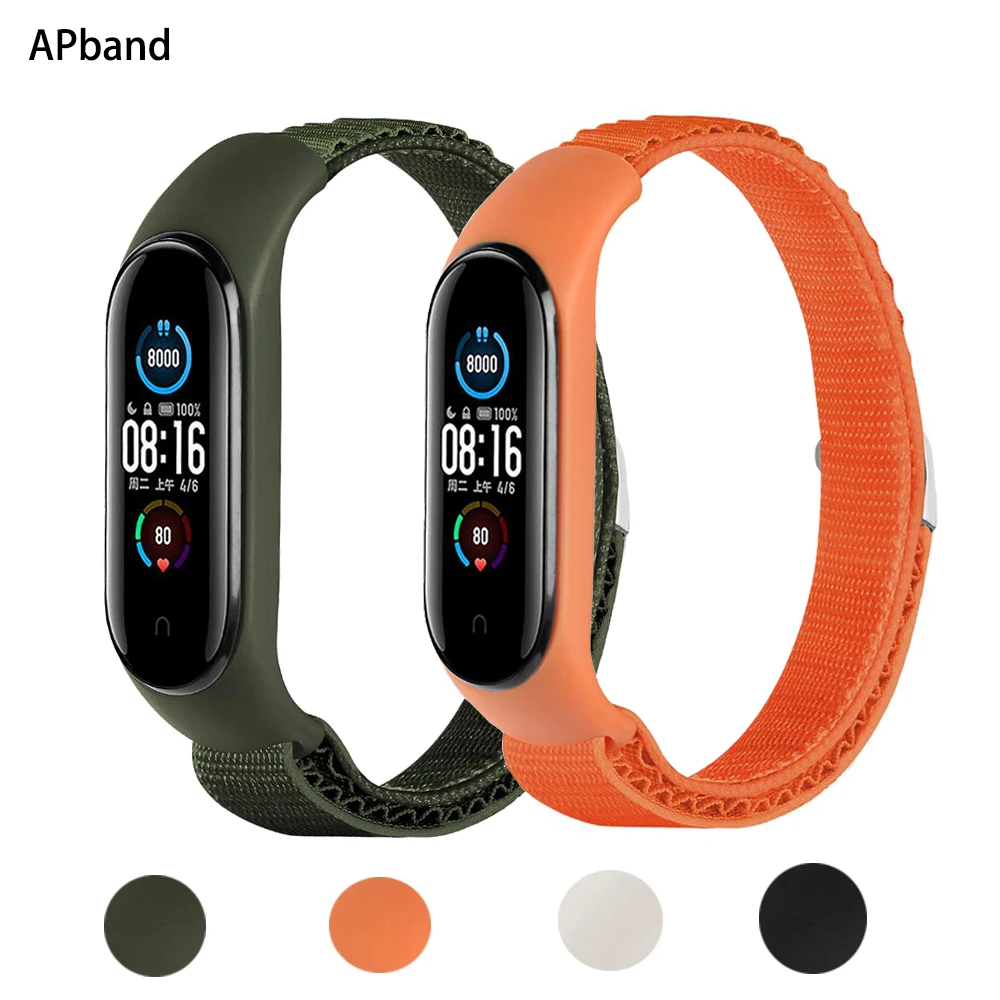 Alpine loop For xiaomi Mi band 4 6 7 5 Strap Wristband Smartwatch Accessorie Sport Nylon Replacement bracelet miband4 5 3 band