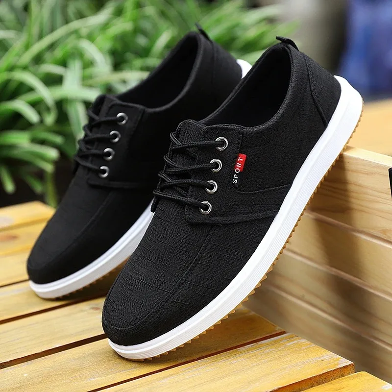 New Canvas Sneakers Men Vulcanized Odorless Oxfords Shoes Male Casual Breathable Trainers Sport Shoes Boys Student Plimsolls