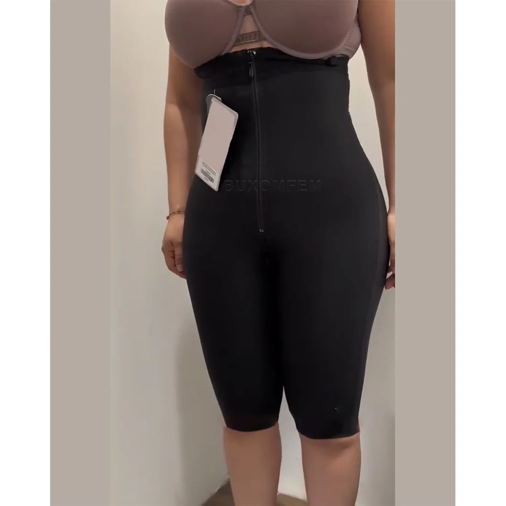 

Women-Butt Lift Zipper Mid-Leg Shaper Pants Antibacterial Elastic Slim Fit Shaped Up Postsurgical Butt Lifter Shorts Body shaper