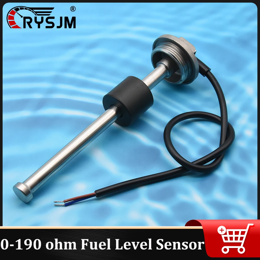 

Customizable Length Sensor 0-190 ohm Fuel Level Sensor for Water Level Fuel Tank Gauge Marine Car Level Sensor 100-600mm