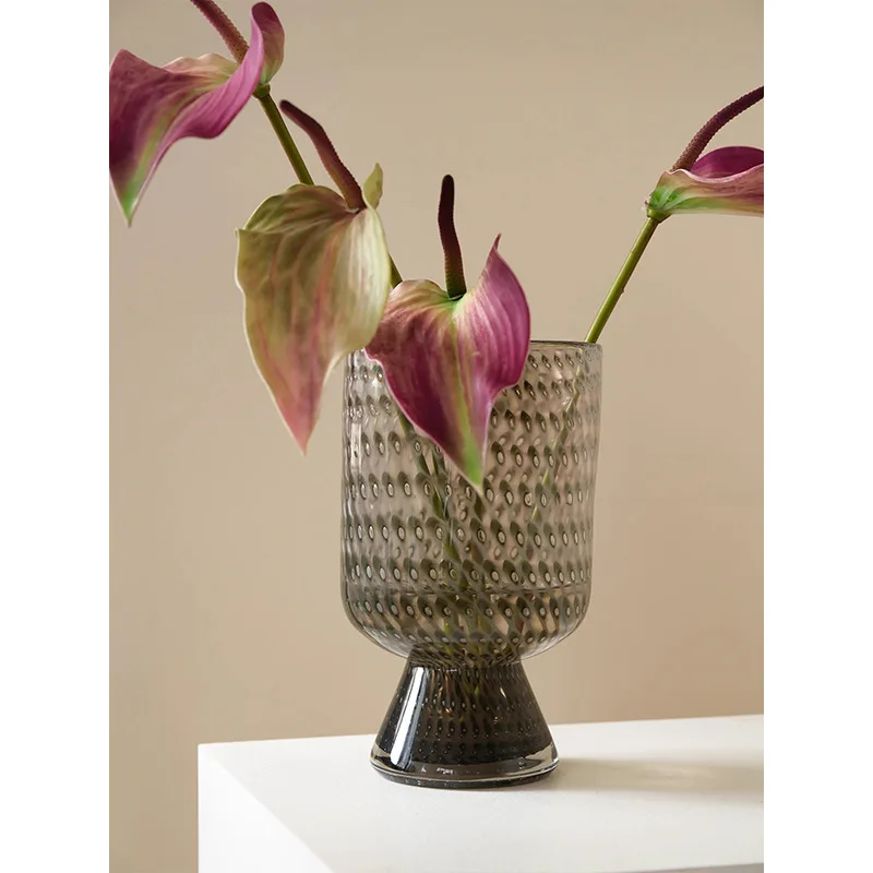 

Luxury Glass Vase for Living Room Tabletop Flower Arrangement Decor Hotel Lobby Showroom