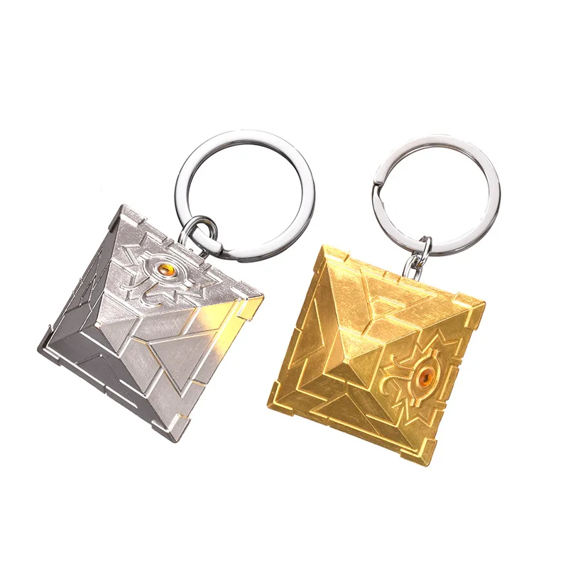 pyramid keychain Anime Yugioh Millenium Key Chains Toy Yu Gi Oh Cosplay Pyramid Egyptian Eye Of Horus Key Ring