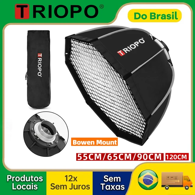 TRIOPO Softbox Octagon Bowens Dobrável