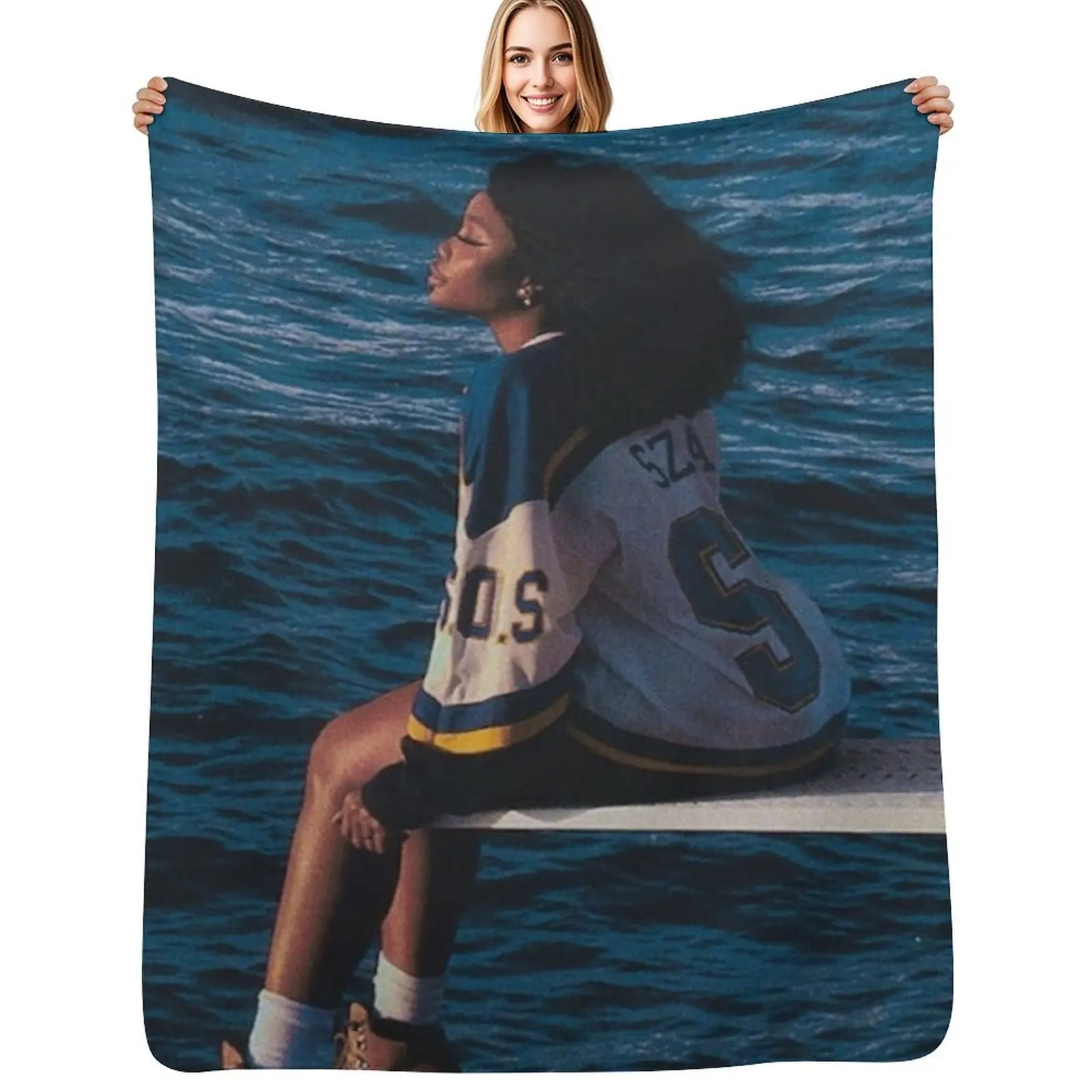 

official sza Throw Blanket Machine Washable Soft Warm Blanket