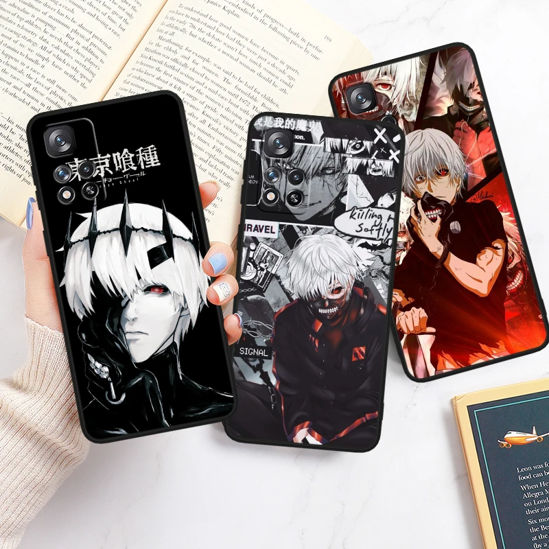 

Anime Tokyo Ghoul For Redmi Note 13 12 Turbo 11T 11P 11E 11S 10T 10S 10 9 Pro Plus Max Silicone Black Phone Case