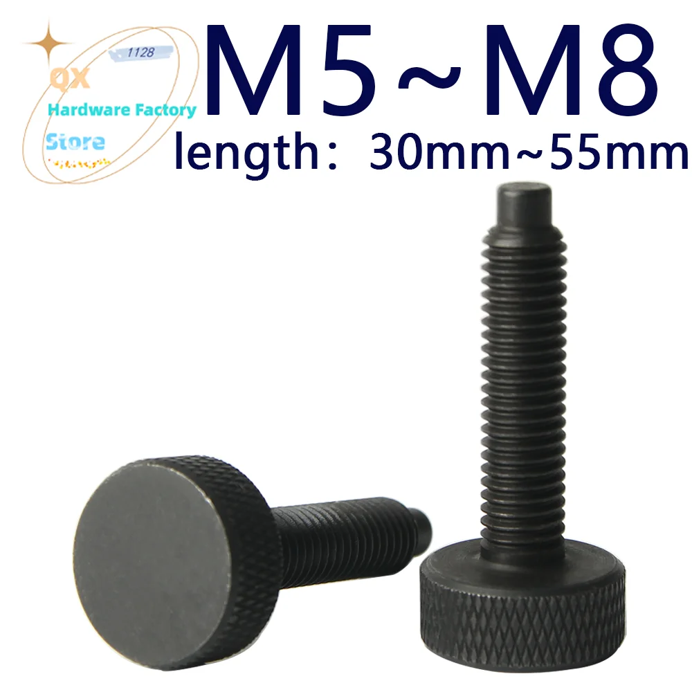 QX119.4 Perno cilindrico con filettatura esterna/Perno di posizionamento del dente esterno/Filettatura esterna con perno in acciaio inossidabile con testa zigrinata