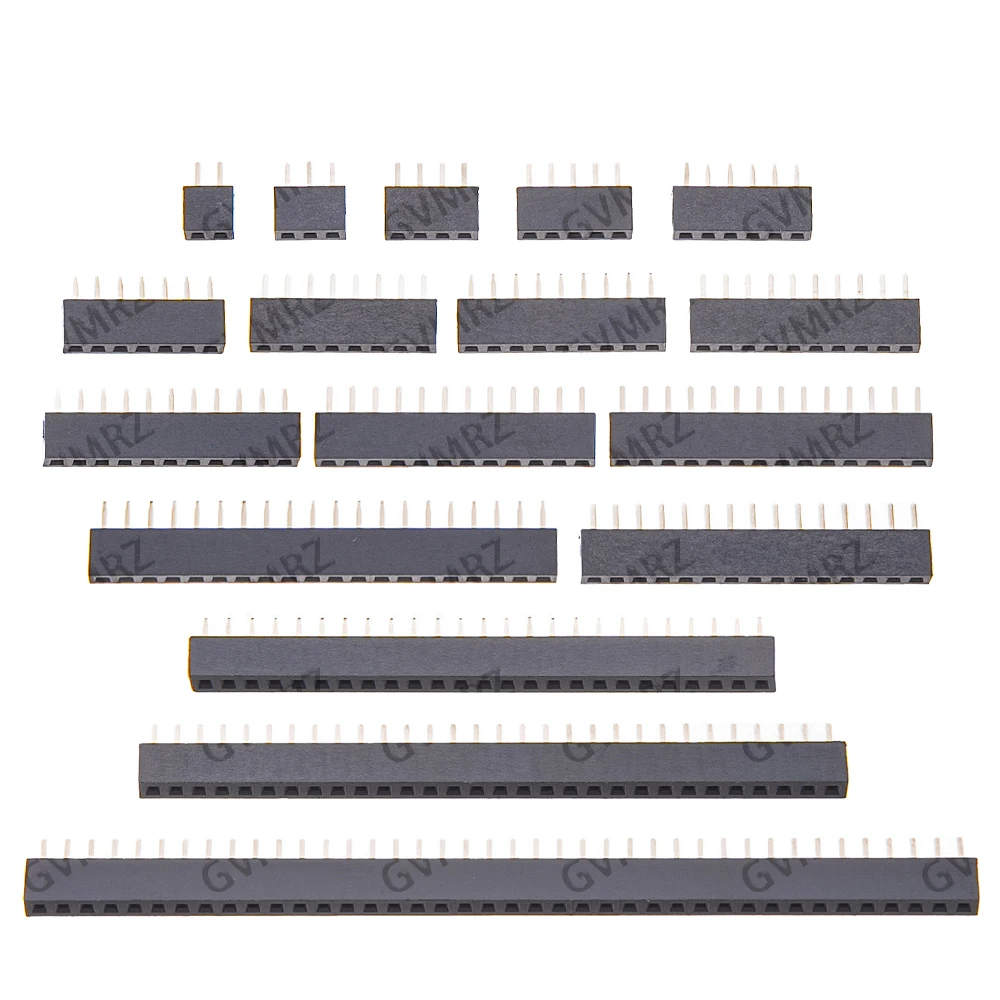 10pcs 1X 2X/2/3/4/5/6/8/10/40 PIN Single Row Straight FEMALE PIN HEADER 2.0MM 2MM Strip Connector So 1X 2 HJXRHGAL