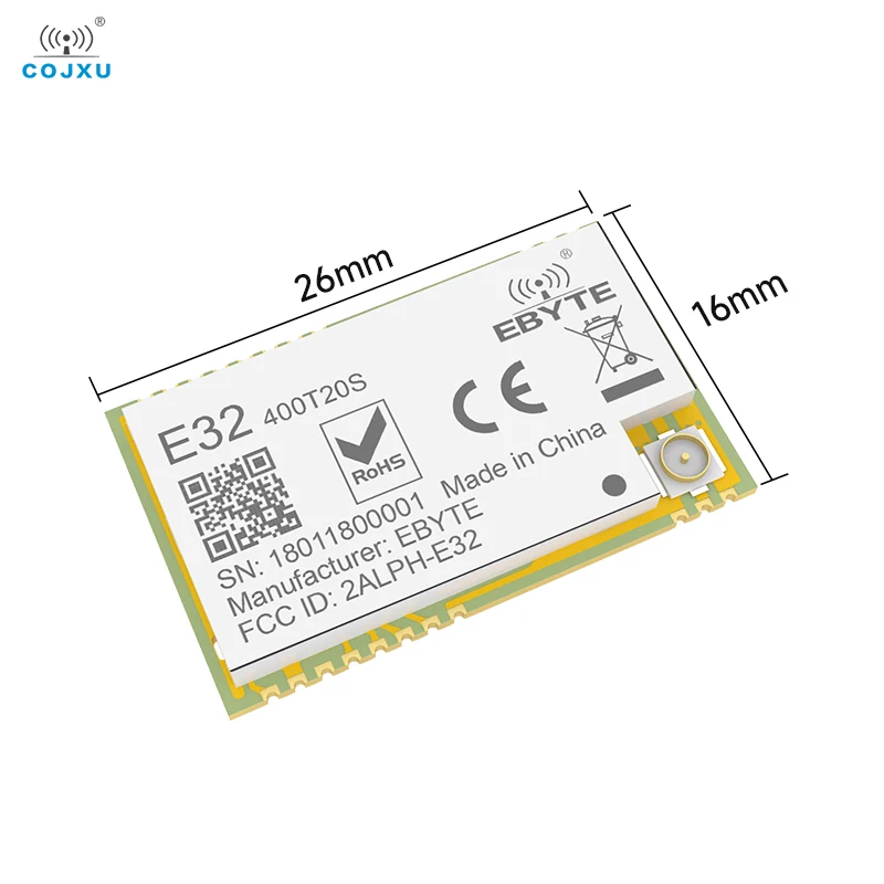 SX1278 LoRa Spread Spectrum 433MHz UART COJXU E32-400T20S 20dBm Data Transmission Module Wireless Serial Module Low Power