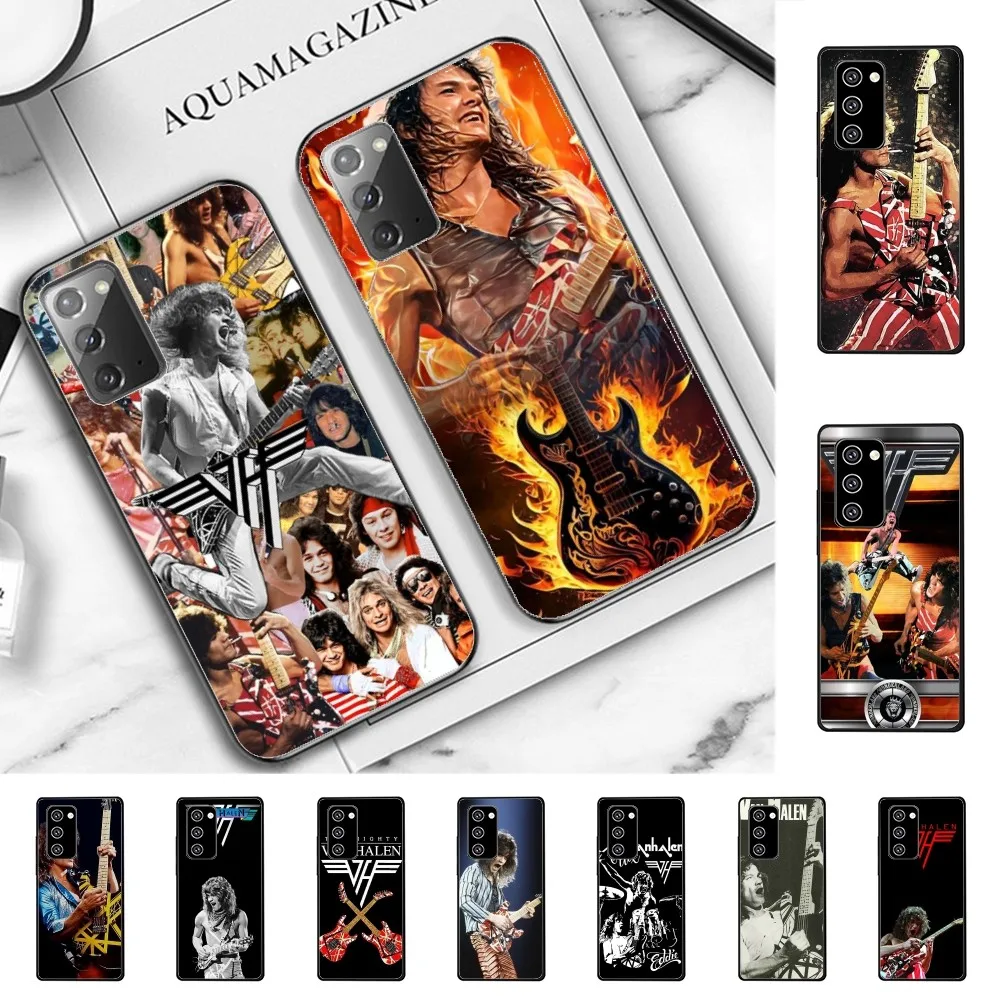 E-Eddie V-Van-Halen Music Guitar Phone Case For Samsung Note 8 9 10 20 Pro Plus Lite M 10 11 20 30 21 31 51 A 21 22 42 02 03