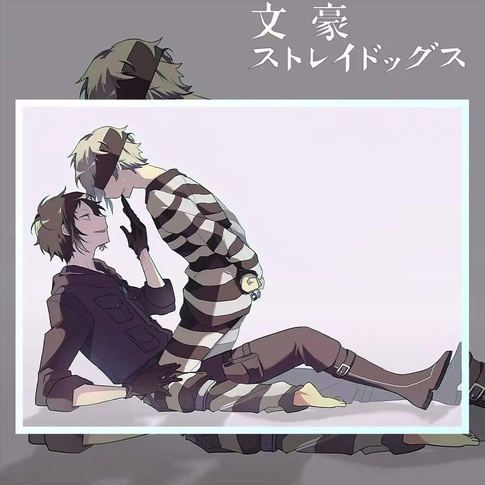 

«Bungo Stray Dog» Akutagawa Ryunosuke, Nakajima Atsushi, цветная бумага периферийных устройств, серебряный матовый край, фильм Star Phantom, 14*19см