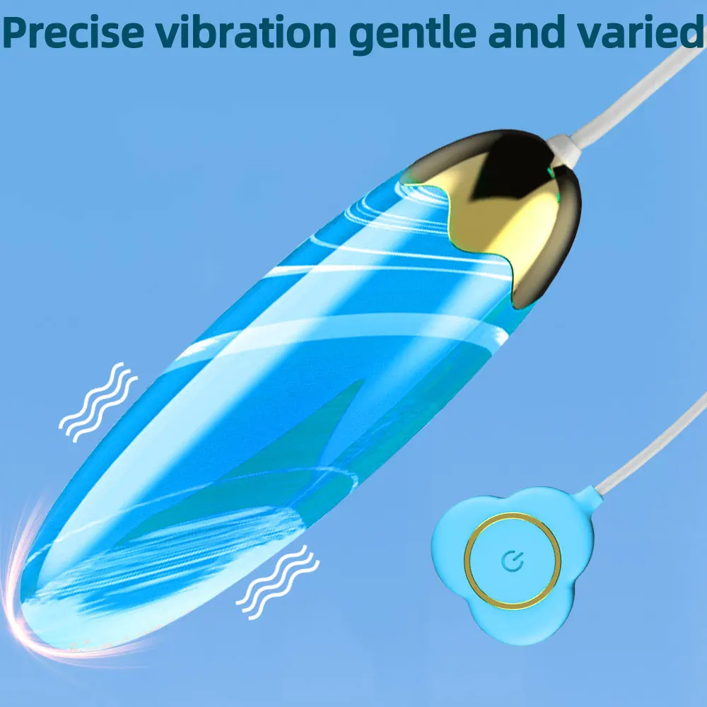 Silicone Vibrating Egg Wire Remote Control Bullet Vibrators Vaginal Masturbation G Spot Stimulating Massager Women Sex Toys view 3