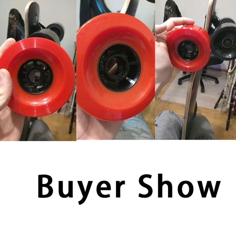 Arrival DIY 83mm Skateboard Wheel for SHR78A Red Color PU Wheels Soft Resistant Longboard Wheels