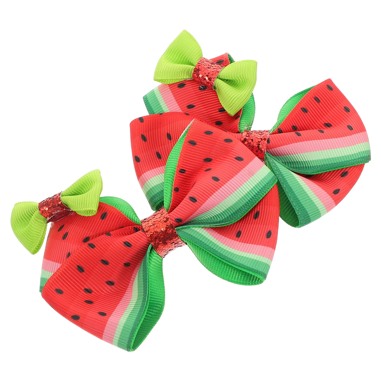

2Pcs Children Hair Bow For Hair Clips Watermelon Pattern Toddler Girls Baby Hairstyle Accessories Party Hats