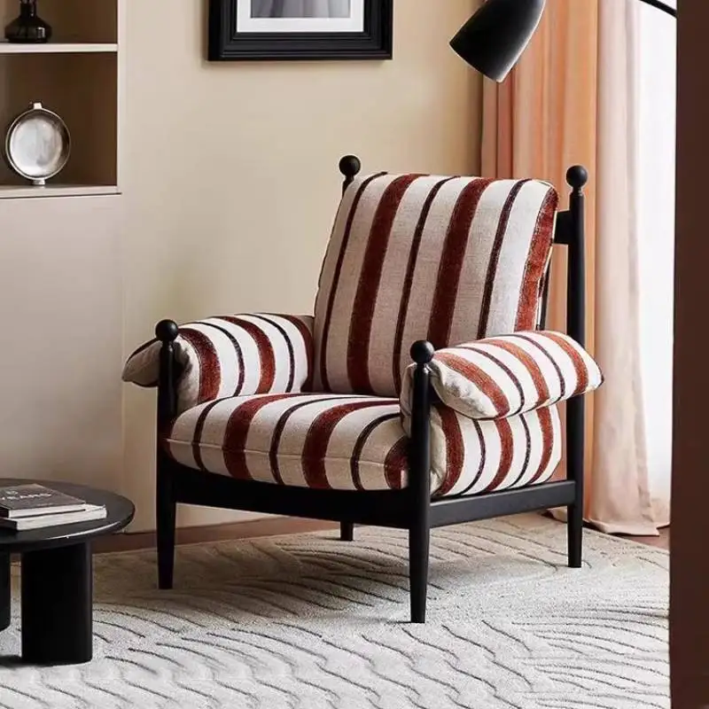 

Classic Lounge Living Room Chairs Handle Armrest Modern Accent Recliner Chair Comfy Balcony Muebles Para Hogar Furniture Home