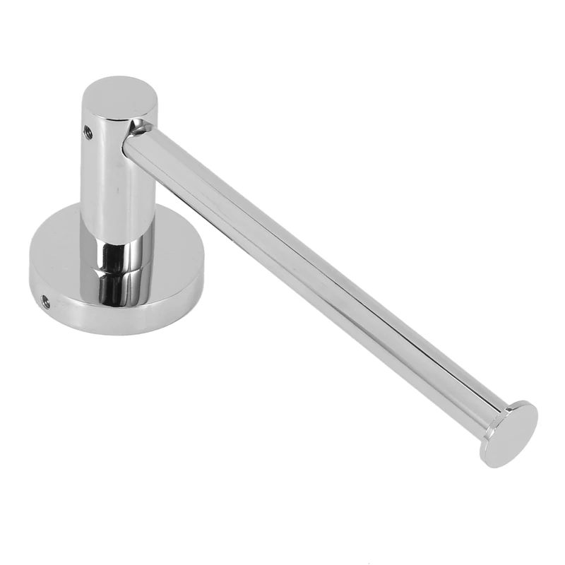 Montado na parede de aço inoxidável Toilet Roll Holder, Banheiro e Cozinha Papel Toalha Dispenser, Tissue Hanger, Chrome polido, 2 PCs