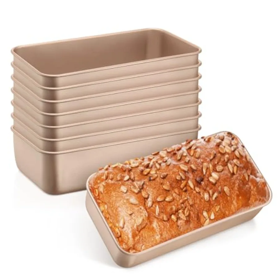 

Набор антипригарных форм для выпечки хлеба 9x5 дюймов, формы из нержавеющей стали для домашнего хлеба, мясного рулета, банановых кексов, пирожных и десертов