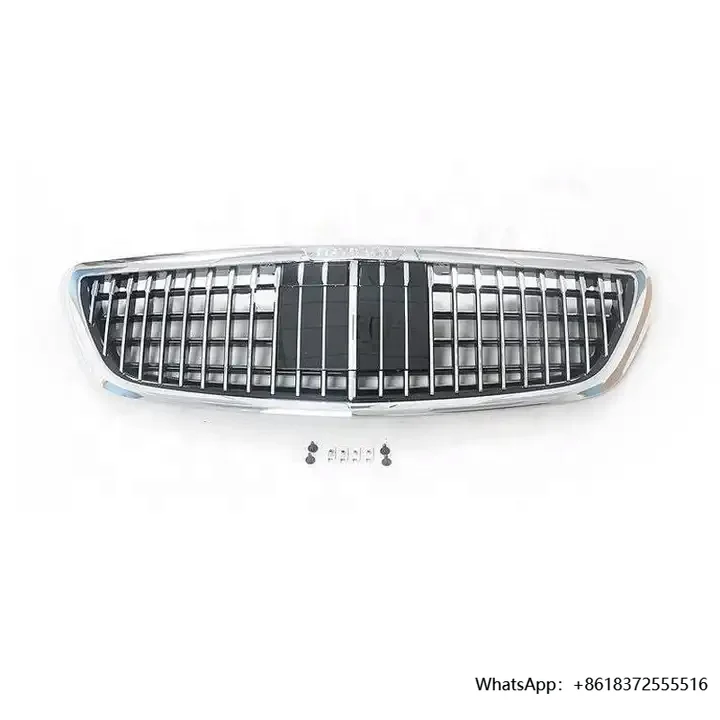 

High Quality ABS Plastic Outside Front Car Grill for S-Class W222 2014-2021 Update to Racing Maybach Style