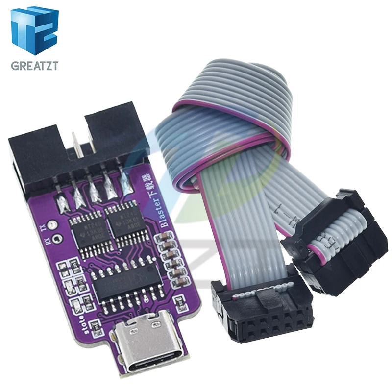 GREATZT DC 1.2V-3.3V Type-C USB Blaster Downloader For ALTERA CPLD/FPGA JTAG Altera Programmer For Arduino