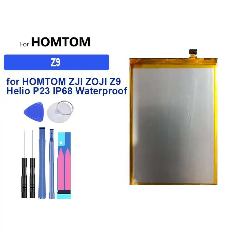 

High Capacity Battery 3000mAh-10000mAh for HOMTOM ZOJI Z6 Z7 Z8 Z11 Z33 Z9 Helio P23 IP68 Portable batteries