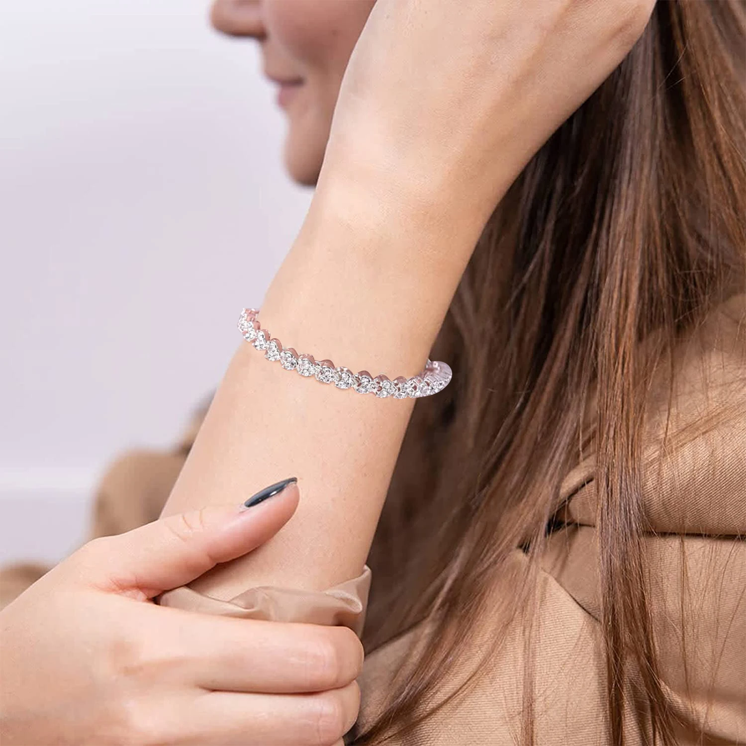 2022 Trendy 3 Colors Weight Loss Fat Burner Jewelry Slimming plated Crystal Zircon Bracelet Healthcare For Women Bracelets New