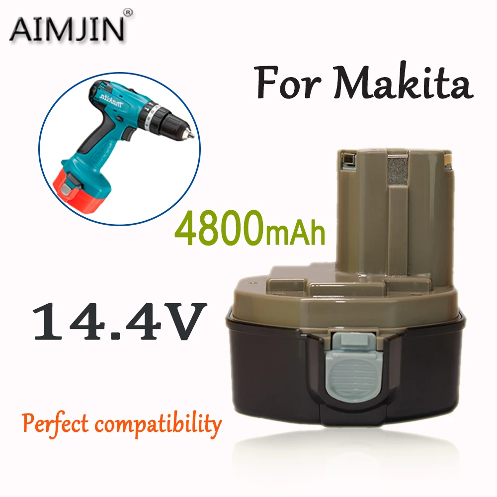 

For Makita 14.4V 4800mAh High-capacity Battery ，Compatible PA12 PA14 PA09 PA18 9100 1220 1420 1435 6270D 6280D