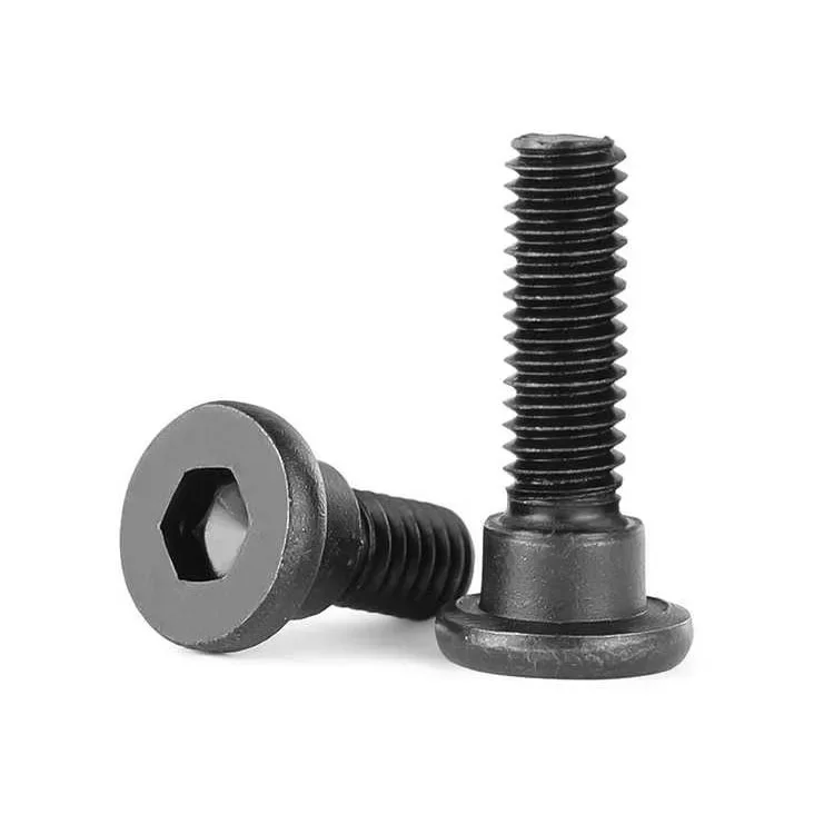 10PCS Black Hex Socket Head Shoulder Screws Cap Step Positioning Bolts M2.5 M3 Carbon Steel Head Cup Hexagon Socket Set Screw