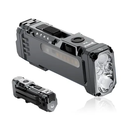 WUBEN X4 EDC Flat Flashlight with RGB Light, 1500 Lumens Mini Flashlight with Tactical Switch and Magnetic, IP65 Portable Pocket - Image 11