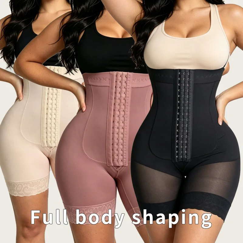 women's-strappy-body-shaping-breathable-shapewear-waist-slimming-tummy-lifting-hip-lifting-bodysuit-butt-lifter-shapewear-waist