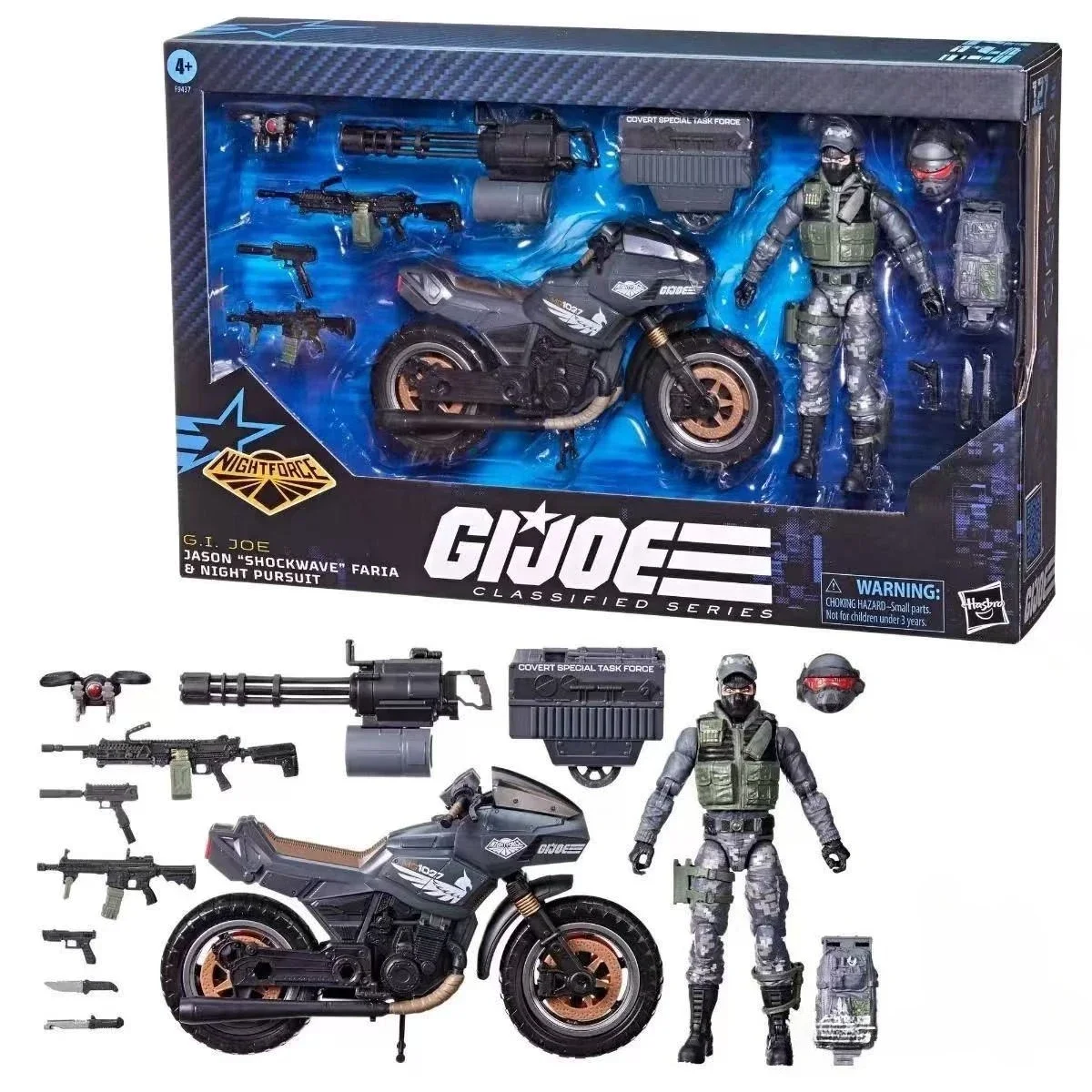 

Hasbro Special Forces Cobra Night Attack Shock Wave Motorcycle Set Figure Spot