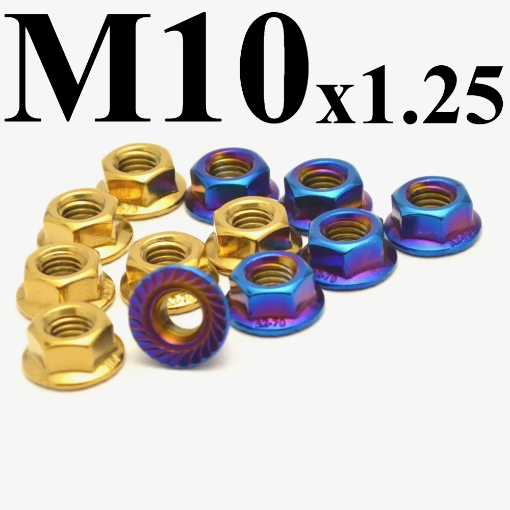 M10 * 1.25 pezzi dado pignone ruota posteriore per Yamaha FZR400 FZ6R FZR600 FZR1000 YZF600R YZF750R YZF1000R YZF-R1 R1M R3