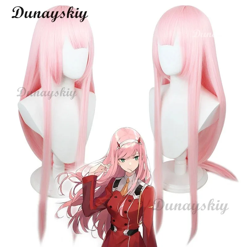DARLING In The FRANXX Zero Two 02 Cosplay disfraz vestido peluca monos mujeres Sexy Cosplay diadema mascarada de Halloween