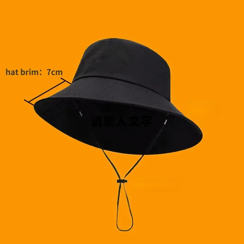 Bob Big Head Bucket Hats 61CM for Men Women Summer Mountaineering Hat with String Large Panama Custom Logo French Bob Wholesale