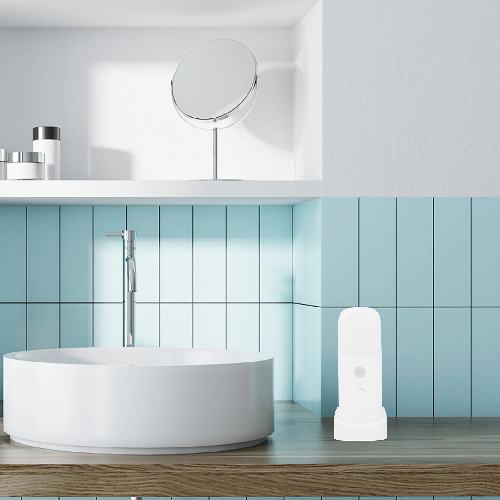 1 مجموعة جسم الإنسان الاستشعار مصباح الليل سطوع قابل للتعديل المدمجة لا الأسلاك المطلوبة لغرفة النوم غرفة المعيشة الدرج خزانة #4