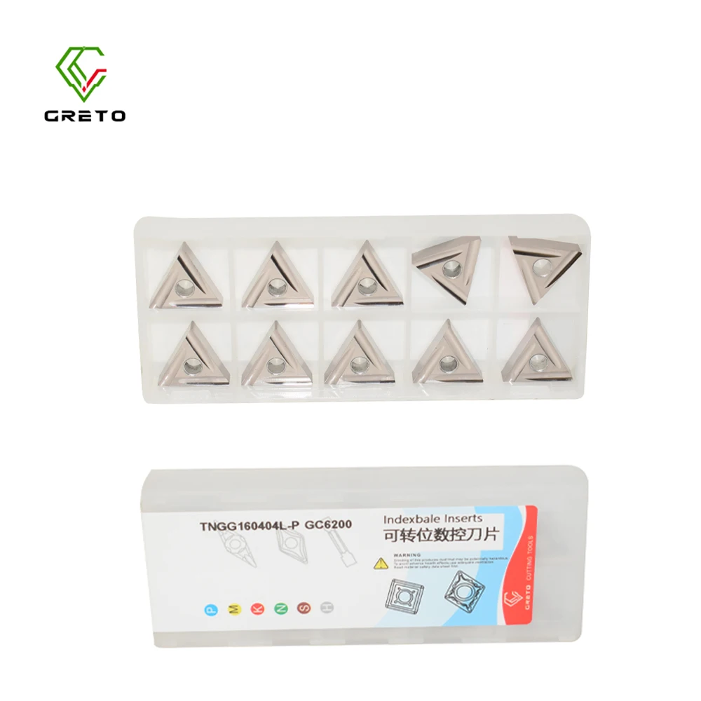 TNGG GRETO TNGG160404L-P TNGG160404L-C TNGG160404L-S GC6200 Ceramic Insert Turning Tool Turning Inserts