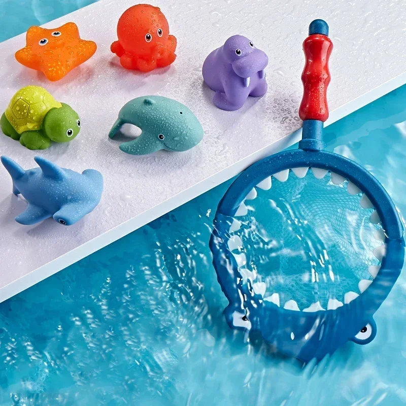 Água spray banho brinquedos para crianças, verão jogar, banho de pesca, brinquedos do bebê