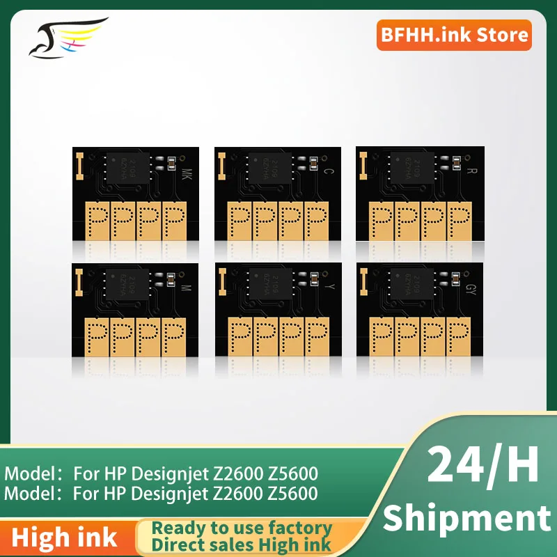 New Upgrade 745 745XL Cartridge Chip 300ML For HP Designjet Z2600 Z5600 Printer One Time Use Cartridge Chip