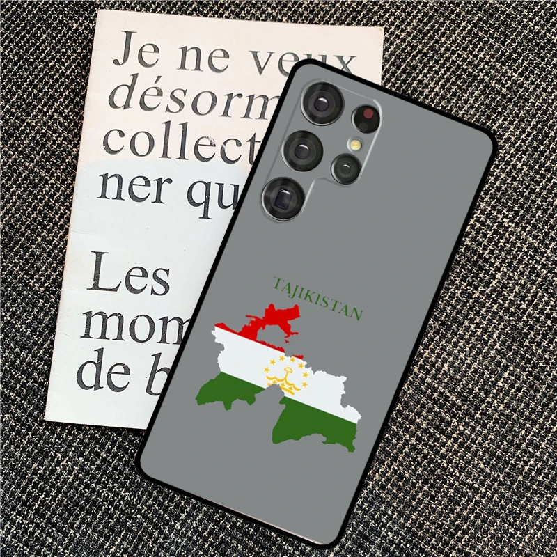 Tajikistan Flag Cover For Samsung Galaxy S24 Ultra S22 S23 Plus S20 S21 FE S8 S9 S10 Note 10 20 Ultra Case