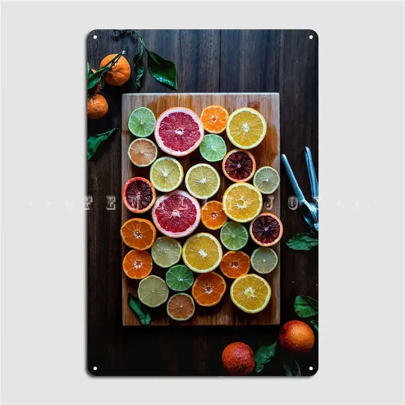 Citrus Board Poster Metal Plaque Garage Club Create Club Home Mural Painting Tin Sign Posters