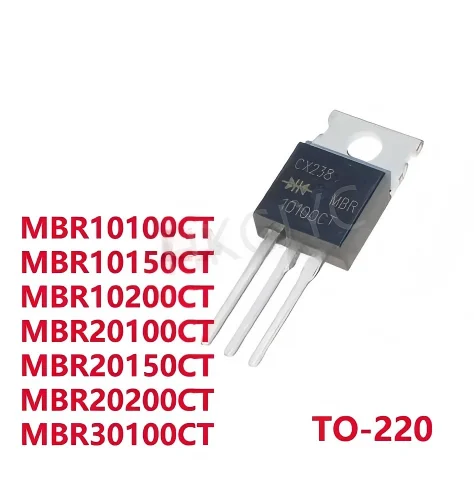 10PCS  MBR10100CT MBR10200CT MBR10150CT MBR20100CT MBR20150CT MBR20200CT MBR30100CT TO-220 Ship Immediately