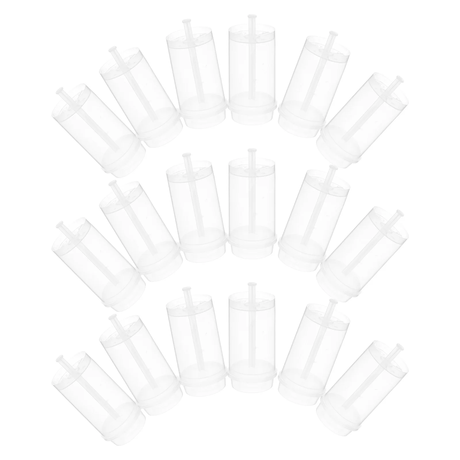 

30pcs Push Mold Round Shape Push Up Molds For Baking Diy Cake Containers Reusable Plastic Cake Tube Holder Kitchen Baking Tool