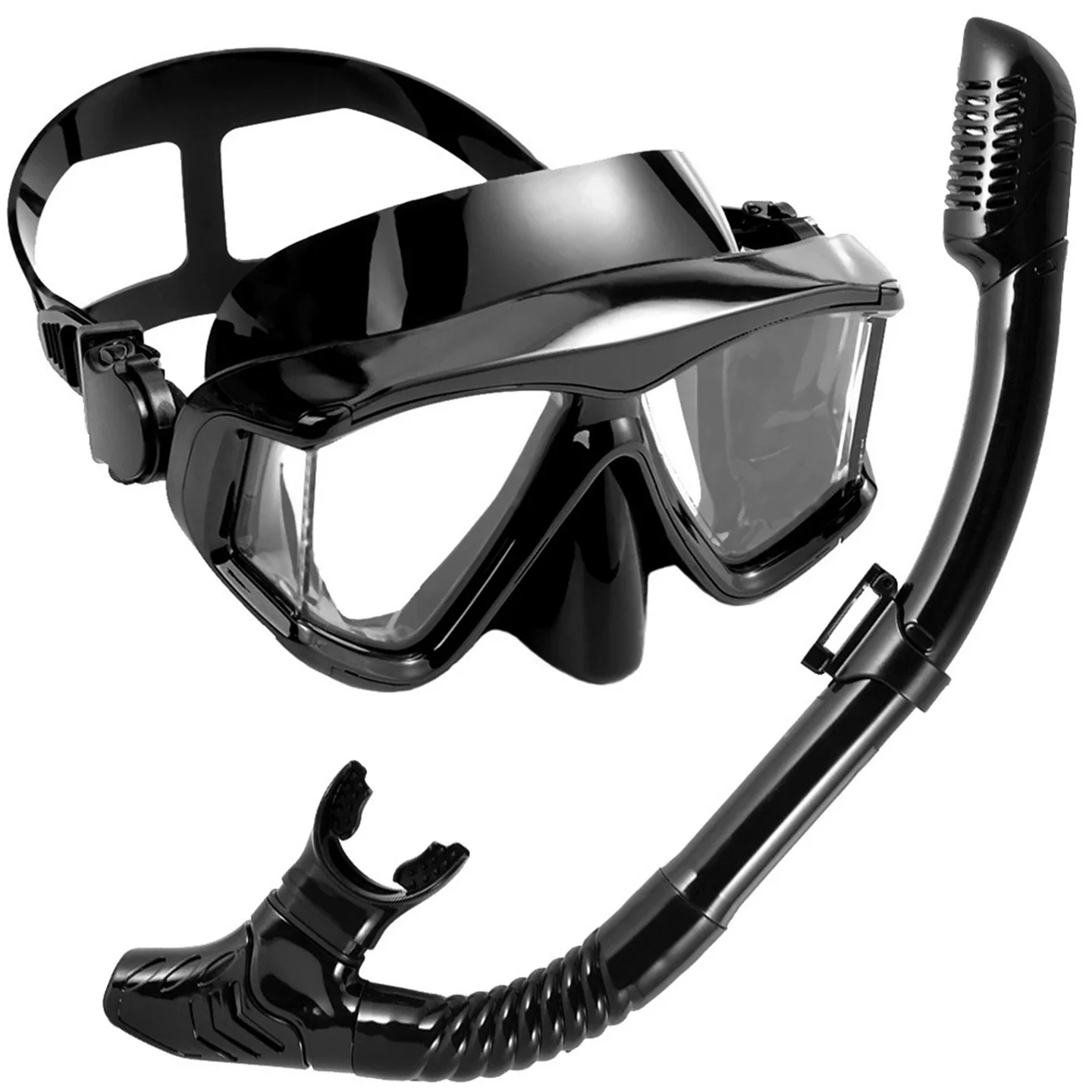 Myopia Glasses Diving Goggles / Breathing Tube 2 Pieces Snorkeling Set Adult Men Women High-Definition Diving Mask