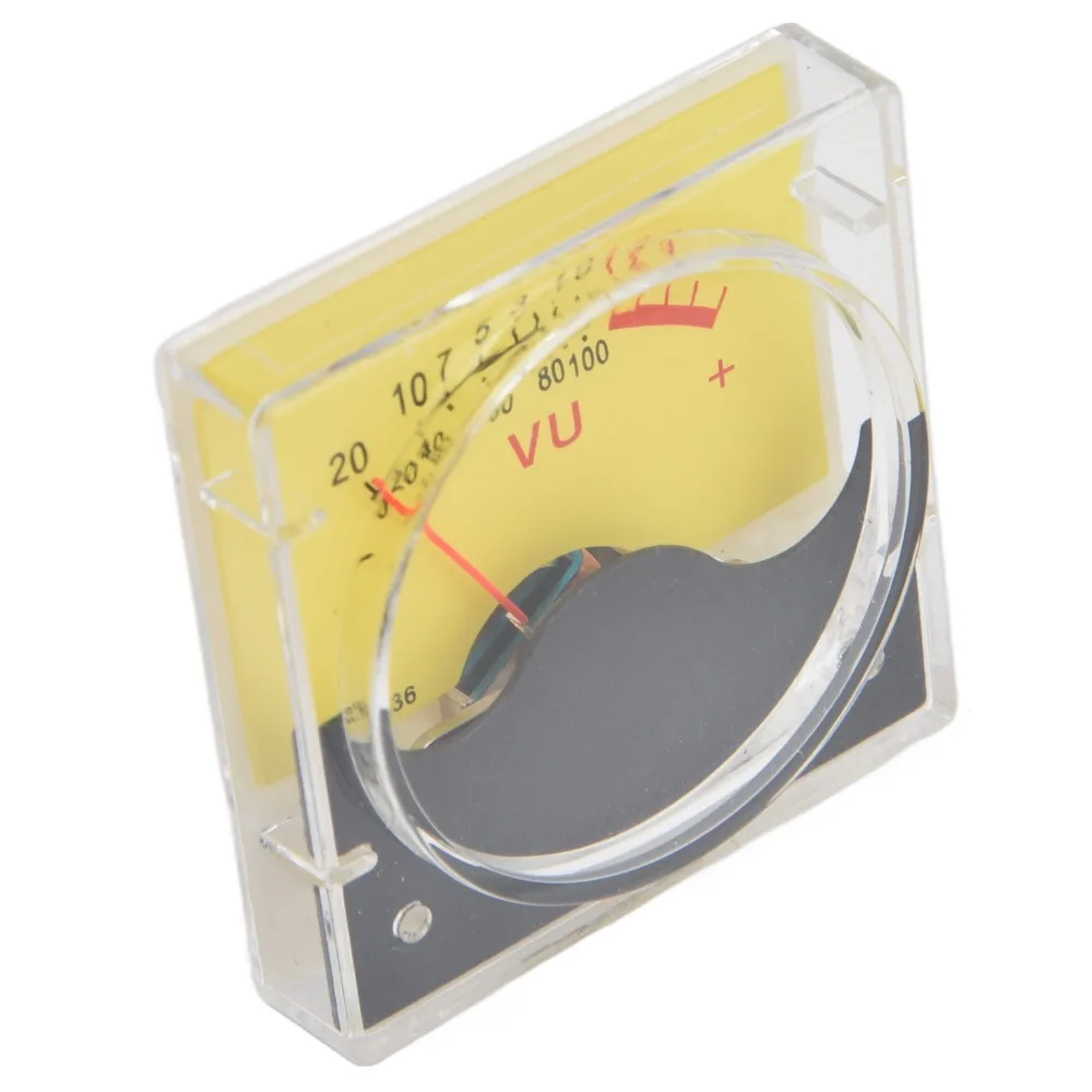 Durable High Accuracy Pointer Type VU Meter Portable Durable VU Level Meter Audio Volume Meter Recording Studio