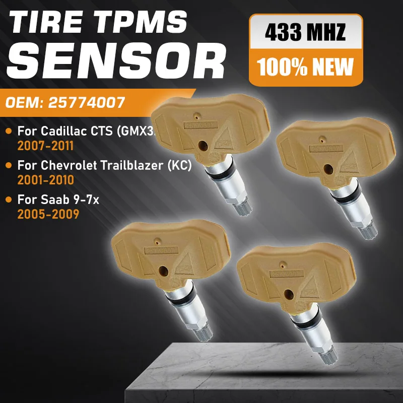 

Car TPMS For Cadillac CTS 2007 2008 2009 2010 2011 Accessories Chevrolet Trailblazer 2001-2010 Tire Pressure Monitoring Sensor