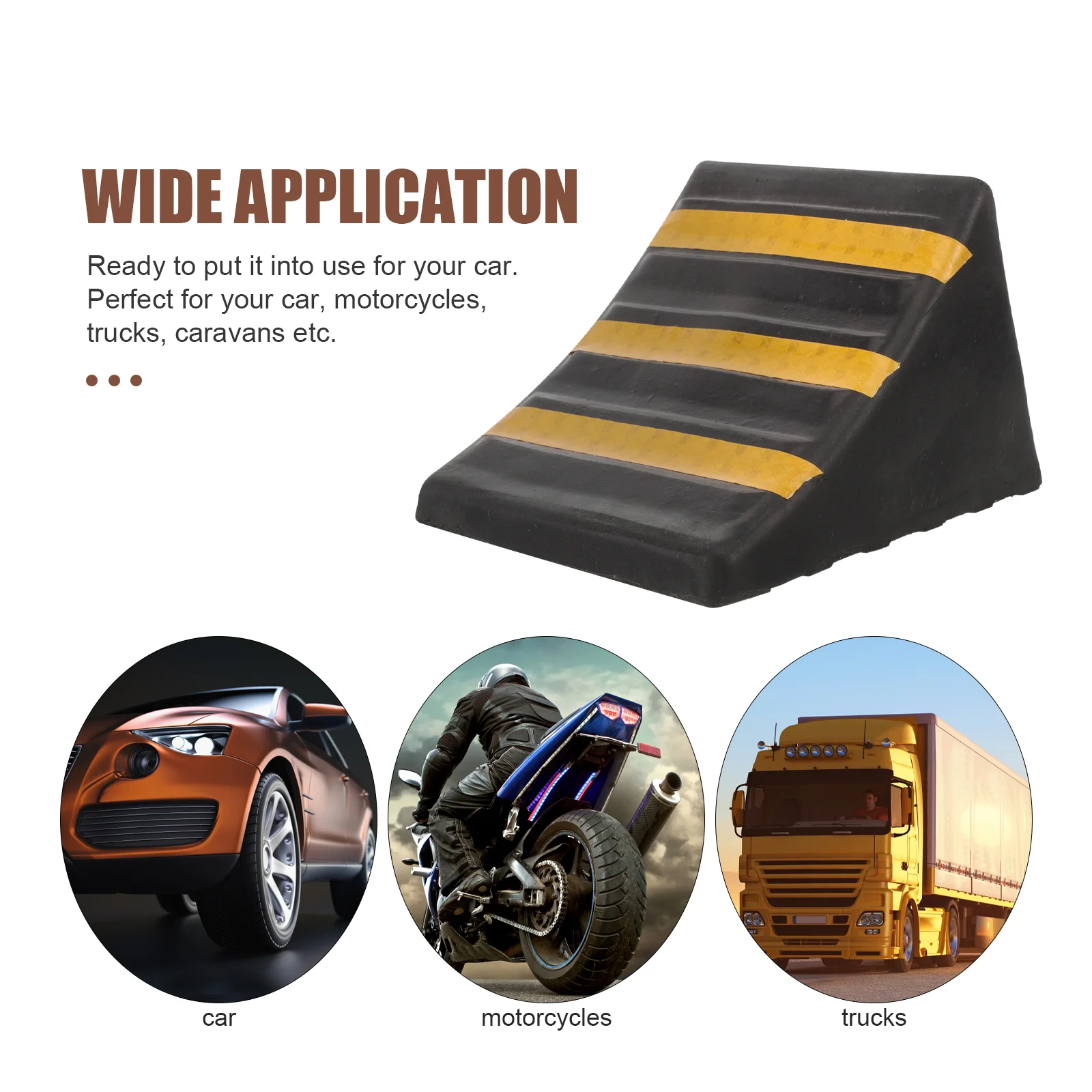 Wheels Tire Ramp Protective Wheel Chock Portable Wheels Stopper Wheel Chock for Travel Trailers wheel chocks for travel trailers