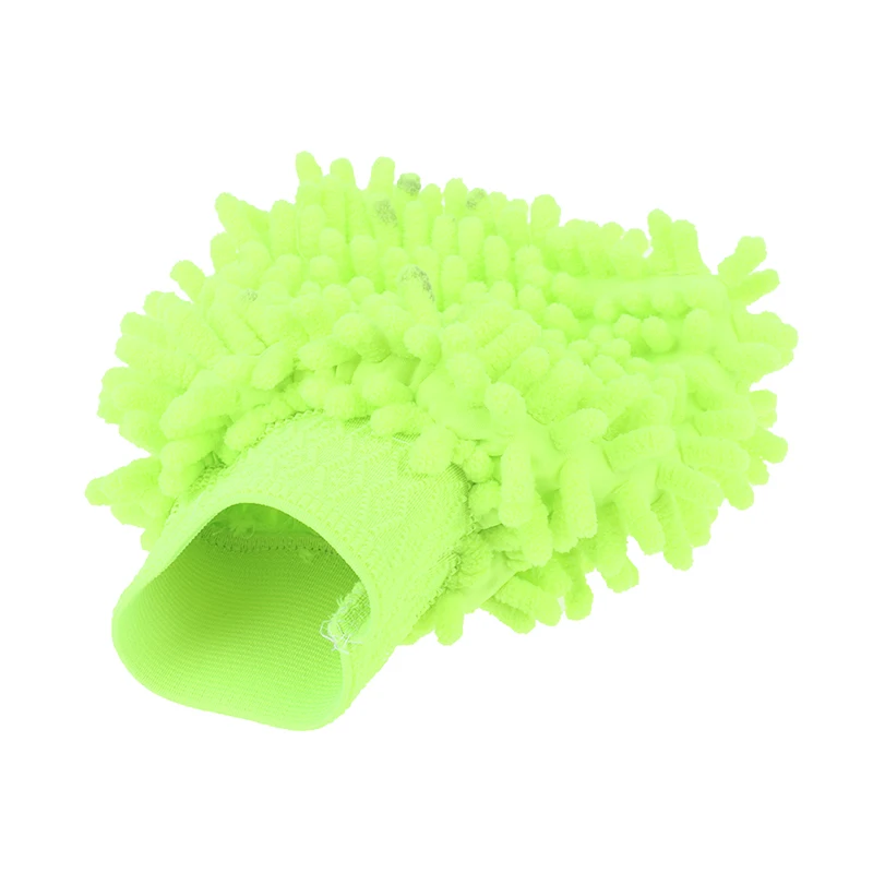 Ultrafine Fiber Chenille Microfiber Car Wash Glove Mitt Soft Mesh backing no scratch for Car Wash and Cleaning