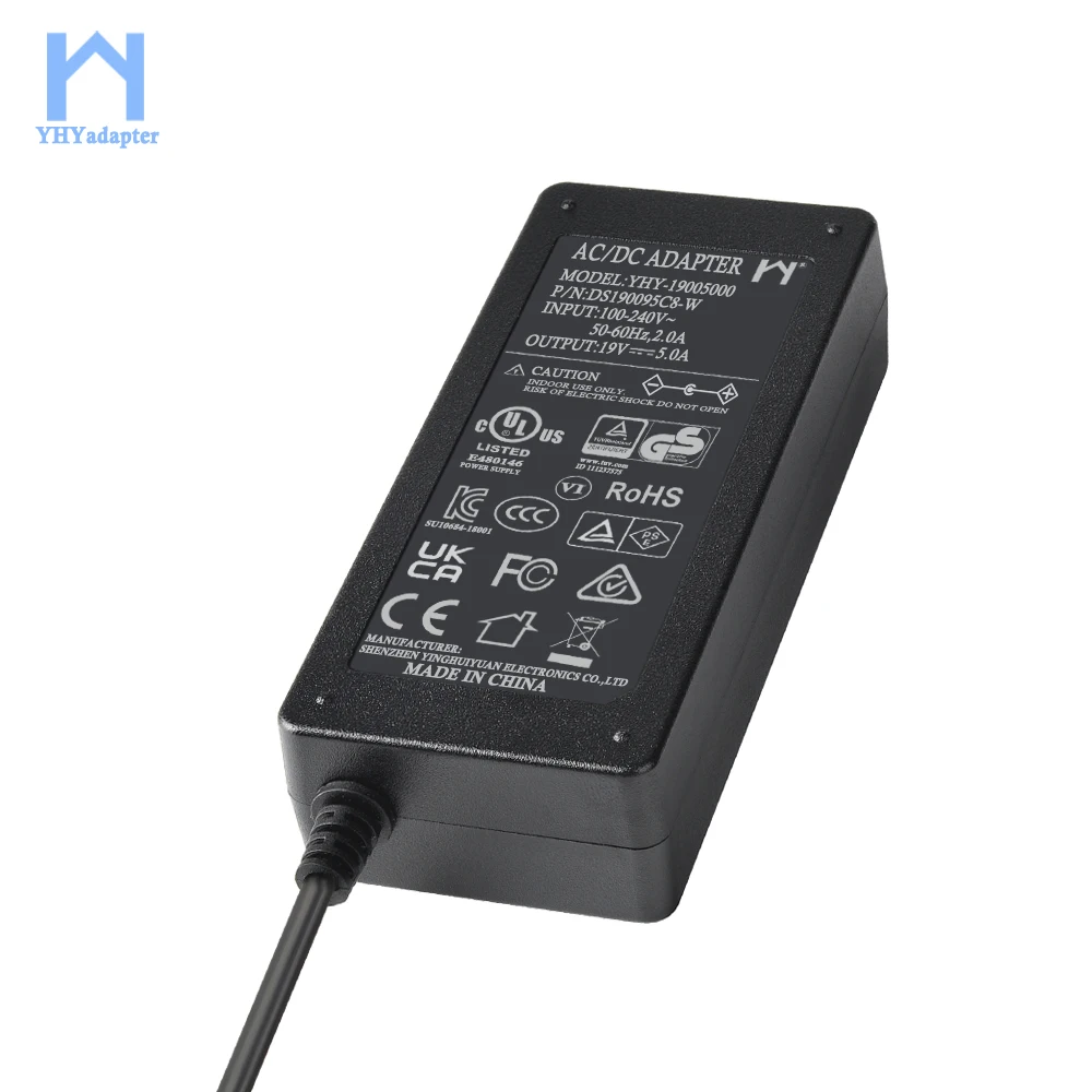 YHY 19004740 Laptop AC Power Adapter 19V 4.74A DC 90W Desktop Use