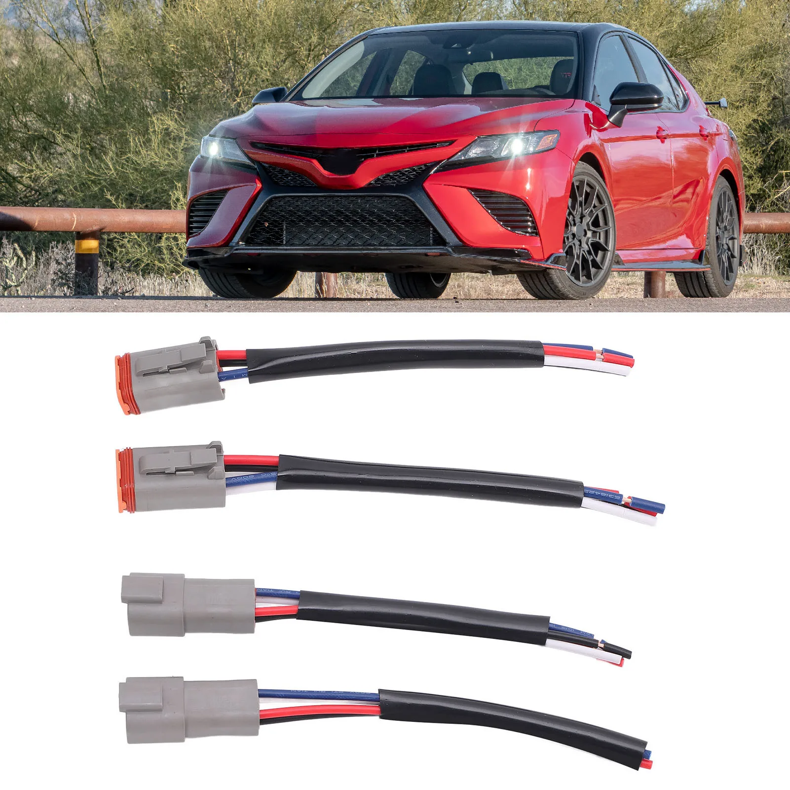 

Кабель-разъем DT с 4 контактами, парный разъем DT типа "пигтейл", простой в установке, для автомобилей, грузовиков, лодок, светодиодных рабочих фонарей